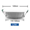 DC 12V Led Downlight 5W 9W 12W 15W 18W Led Ceiling Recessed Grid Downlight Round Recessed Light Low Voltages 12 Volts Lighting