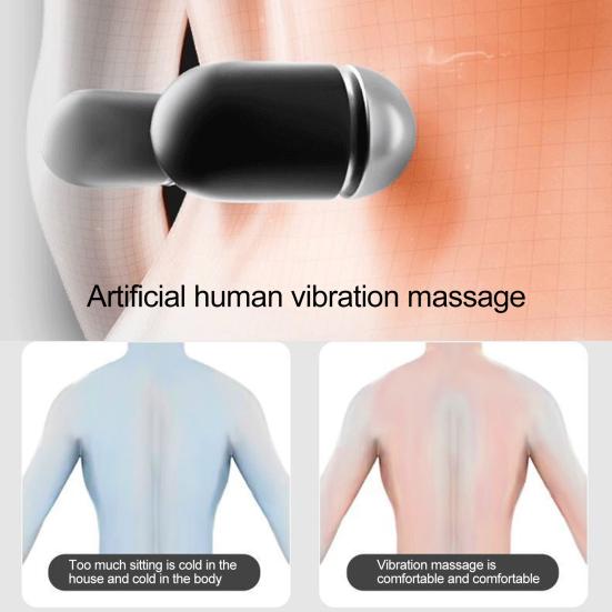 Lumbar Support Pillow Deep Tissue Massager with Heating & Vibration Memory Foam Cushion for Travel Home Office Use