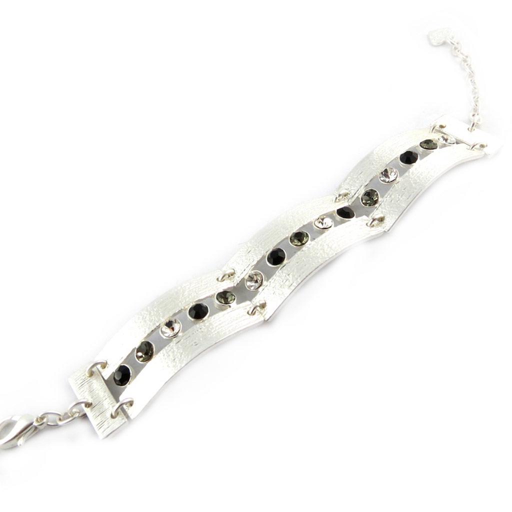 Dolce Vita [F4035] - Designer Bracelet 'Illuminations' Black Silver