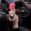 Cute Dog Plush Doll Dog-shaped Car Ornament Multi-Functional Car Turn Signal Wiper Figure Decoration Gift for Drivers