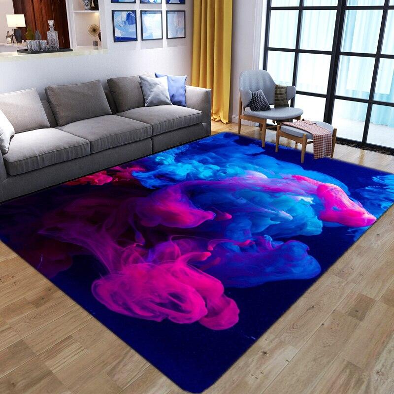 Green Flame Flannel Rug Horrible Skull Carpets Antislip Living Room Large Boys Room Mat Home Hot Sale Fashion 3D Printing Carpet
