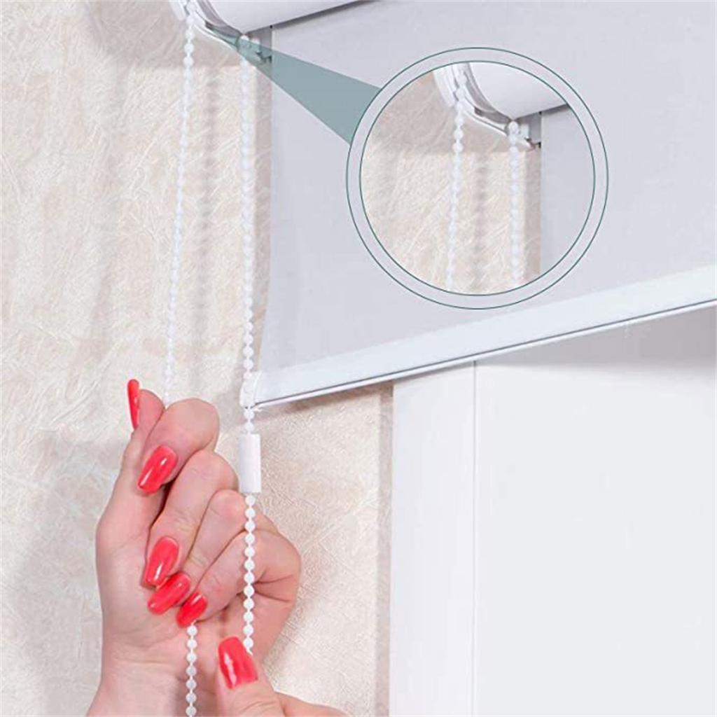 Curtain Bead Chain Pull Rope Heavy Duty Blinds Chain Decorative Metal Roller Shade Chain Window Hardware Bead String