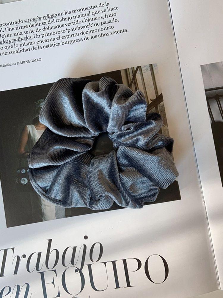 Fashion Women Girls Black Velvet Scrunchie Hair Scrunchies for Hair Elastic Hair Ties Classic Ponytail Free Shipping