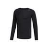 Ask2 Prm Tee Ls Moisture Wicking Soft Comfortable Fitted Gym Shirt Men Tops Black FJ6147