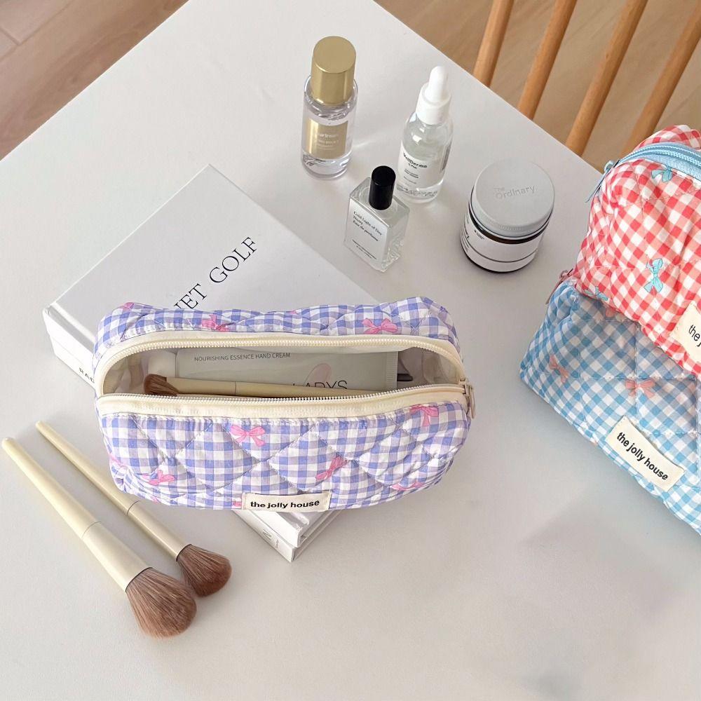 Large Capacity Storage Bag Bowknot Stationery Bag Multi-function Pen Box  Gift