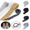 1Yard For Dress Shoe Adhesive Tape DIY Adhesive Rhinestone Strips Jewelry Rhinestone Crystal