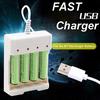 1.2V Universal 4-Slot Aa/Aaa Rechargeable Battery Charger Adapter Usb Plug