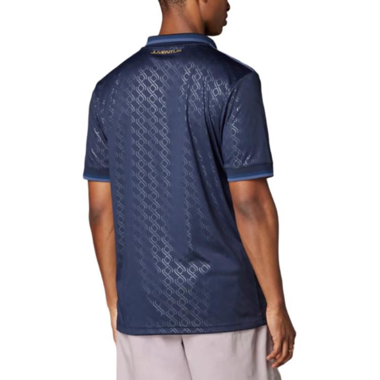 Adidas Originals SS24 24/25 Third Jersey Juventus Series Casual Sports Letter Short Sleeve Football Shirt Men Tops Legendary-Ink IY5244