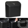 Hanging Car Trash Can Garbage Dust Box Storage Box ABS Square Press Trash Can Car Interior Accessories