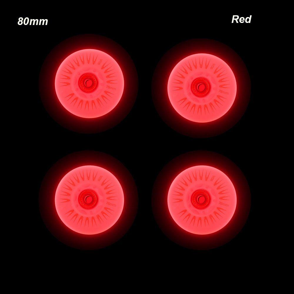 Kids 70mm 68mm 64mm 60mm 62mm 80mm 76mm 72mm Flash Wheel Roller Wheels Parts Outdoor Inline Skates