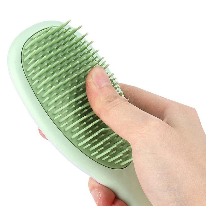 2-In-1 Double-Sided Shampoo And Brush Long Handle Shampoo Brush Silicone Scalp Massage Comb Hair Washing Brush Head Massager