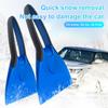 Car Ice Scrapers Silicone Car Snow Shovel Soft Handle Ice Scraper Removal Winter Snow Cleaning Squeegee Tools Auto Accessories