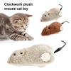 Cat Toy Realistic Mouse Shape Entertaining Toy Boredom Relief Interactive Clockwork Cat Plush Toy Pet Supplies