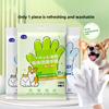 Pet Leave-in Cleaning Gloves Dog Bath Deodorizing Cat Puppy Kitten Dry Cleaning Cleaning Wipes 6 Pieces