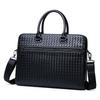 New Trendy Fiber Woven Portable Horizontal Men's Briefcase Computer Bag Single Shoulder Diagonal Span Bag Crossbody