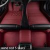 Striped Pu Leather Custom Car Floor Mat for Toyota Corolla 2014-2018 Year Interior Details Car Accessories Carpet