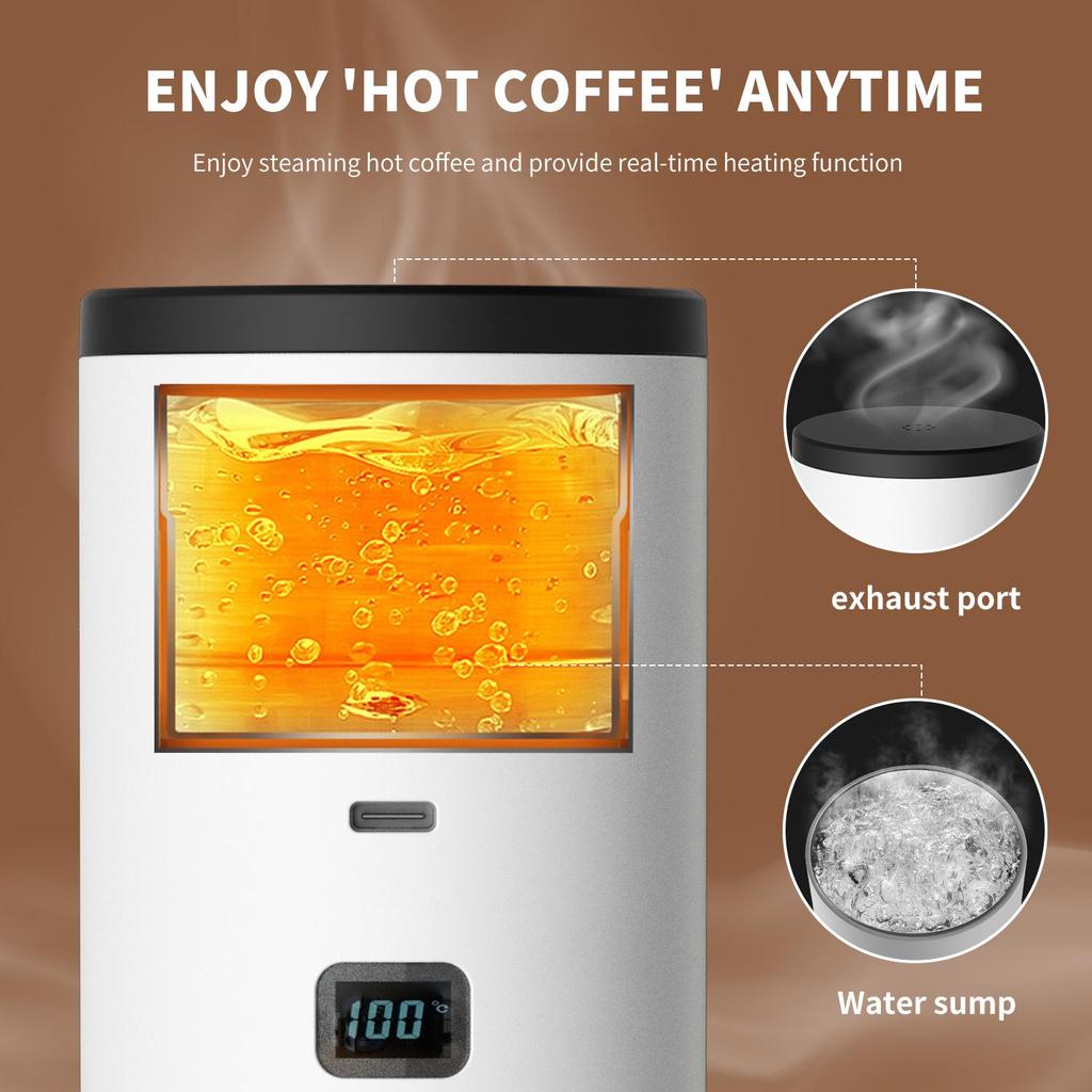 Portable Electric Espresso & Americano Coffee Maker with Heating Pump