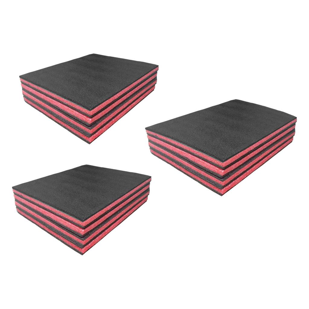 4x Tool Box Foam Inserts Multifunction Package Packing Foam Pads for Tabletop Miniatures Toolbox Padding Hard Case Shipping