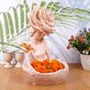 Lady with Basket Showpiece for Home Decor & Office Decor Showpiece