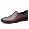 Business Formal Slip-On Leather Shoes Men's Casual  Black Wedding Shoes Dress Fashion Oxford Shoes Pointed Office Shoes