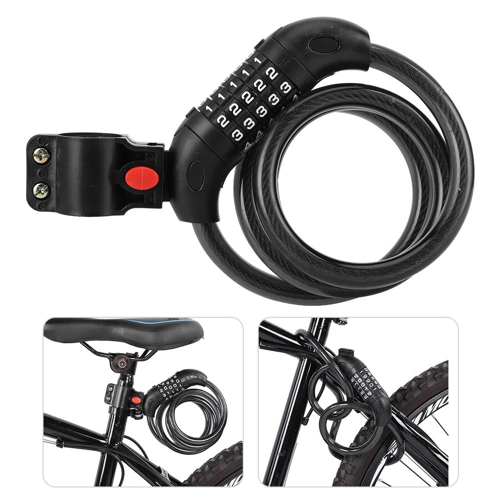 Bike Lock Electric Mountain Bicycle Fixed Portable Antitheft Strip Lock Coded Lock