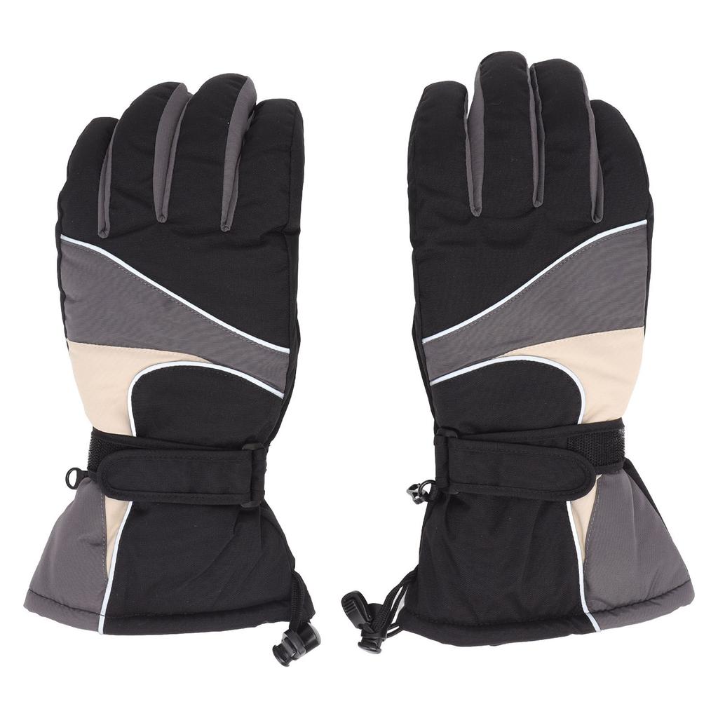 2Pcs Heated Gloves Waterproof Warm Breathable Electric Heating Gloves with Reflective Stripe for