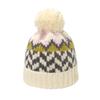 INS Trend Versatile Casual Knitted Hat Warm Acrylic Winter Hat Women's Geometric Wave Knitted Hat