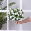 Ornament Simulation Plants Leaves Floral Arrangement Artificial Eucalyptus Rose Lifelike Flowers