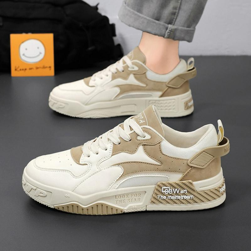 Fashion Men's Shoes Casual Sneakers Men's Comfortable Platform Shoes 2024 Trend Lace Up Vulcanized Shoe White Tennis Trainers Zapatillas