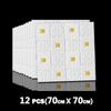 12pcs 3D Roof Matt Stickers Foam Ceiling Wall Tiles Home Decor Adhesive Waterproof Living Room Decoration Carved Wallpaper Panel