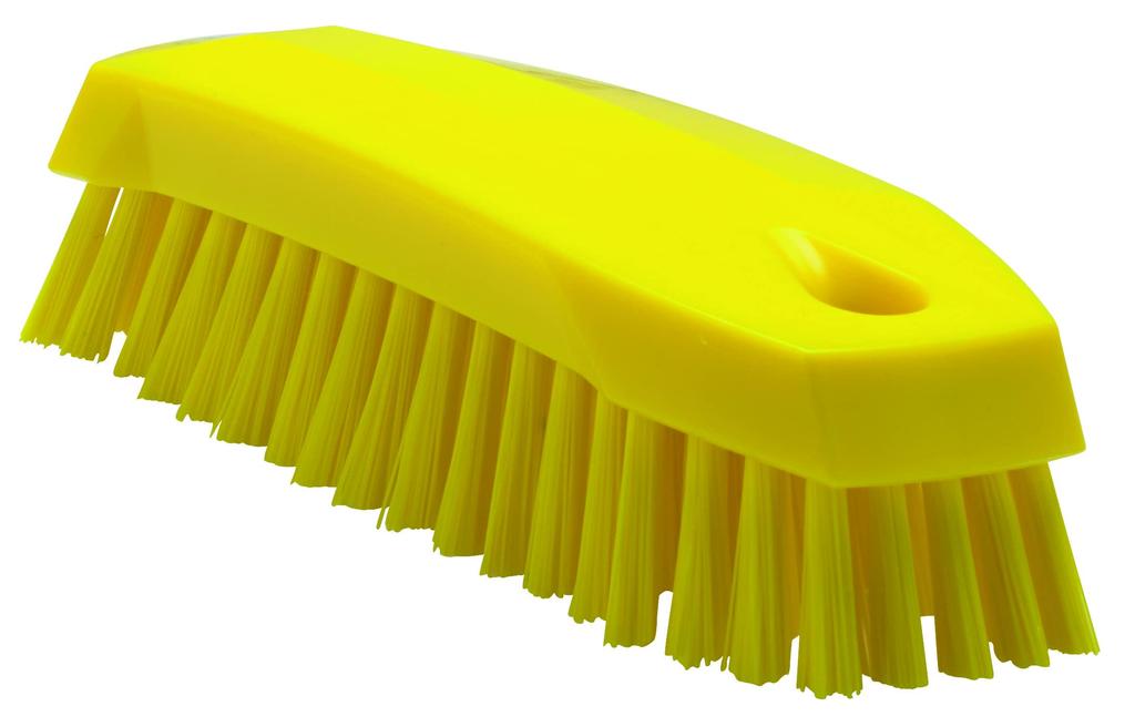 Kyowa Clean Vikan Hand Brush 35886 Scrubber, Yellow, 17cm, (Hard)