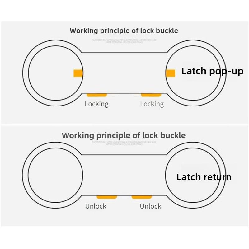 Aluminum Alloy Telescopic Ladder Portable Engineering Ladder Household Single Side Expansion Ladder