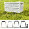 Foldable Cooler Stand with Non-slip Mat Storage Bag Stainless Steel Portable Travel Outdoor Hiking Camping Storage Box Collapsible Holder Base