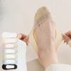Mesh Ice Silk Women's Boat Socks, Thin, Invisible, Non-dropping Heel, Solid-color Cotton-soled Short Sock, Anti-slip and Breathable Socks