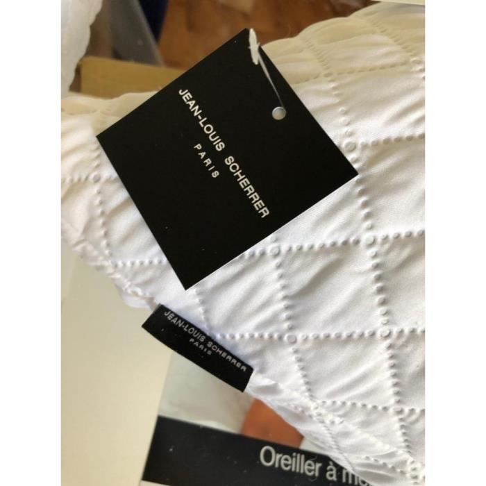 Pillow - Memory Foam - 60 X 60 Cm - Made In France - 100% Polyurethane Foam - White