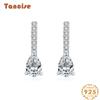 Tancise 925 Sterling Silver Zircon Earrings Drop Earrings For Women Wedding Party Gifts