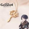 Game Genshin Impact Wanderer Cosplay Necklace Unisex Scaramouche Balladeer Kunikuzushi Pendant Choker Jewelry Accessories