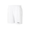 Li Ning Badminton Series Solid Color Logo Quick-Dry Cool Competition Sports Shorts Unisex Shorts White AAPU129-2
