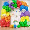 96Pcs Balloons Arch Garland Kit Reusable Colorful Balloons Set DIY Latex Birthday Party Balloons Different Size Party Supplies