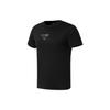 Li Ning SS23 Fitness Series Logo Letter Print Round Neck Short Sleeve T-Shirt Men Tops Black ATST613-1