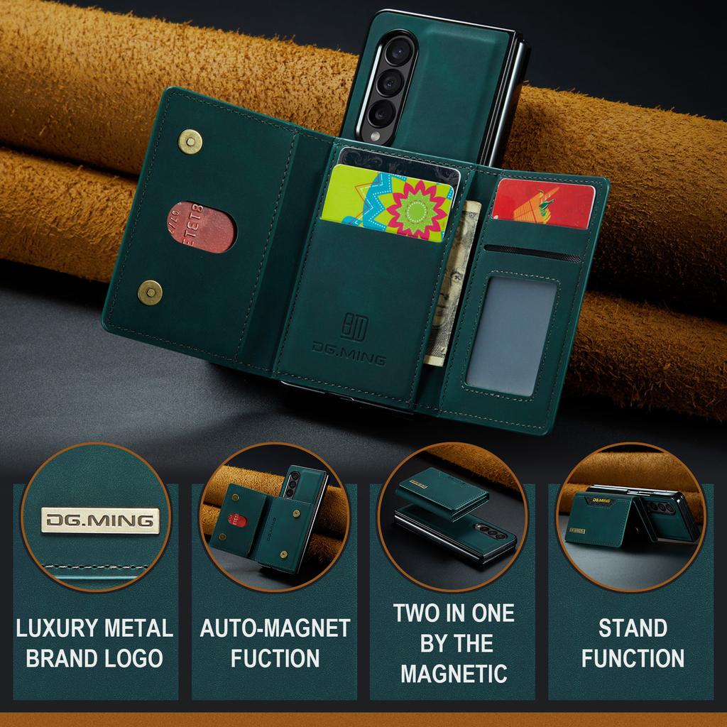 Anti -Drop Business Leather Phone Funda Case For Samsung Galaxy Z Fold 4 5g Fold4 Fold3 Fold 3 S23 S22 Ultra S20 Plus S21 Fe