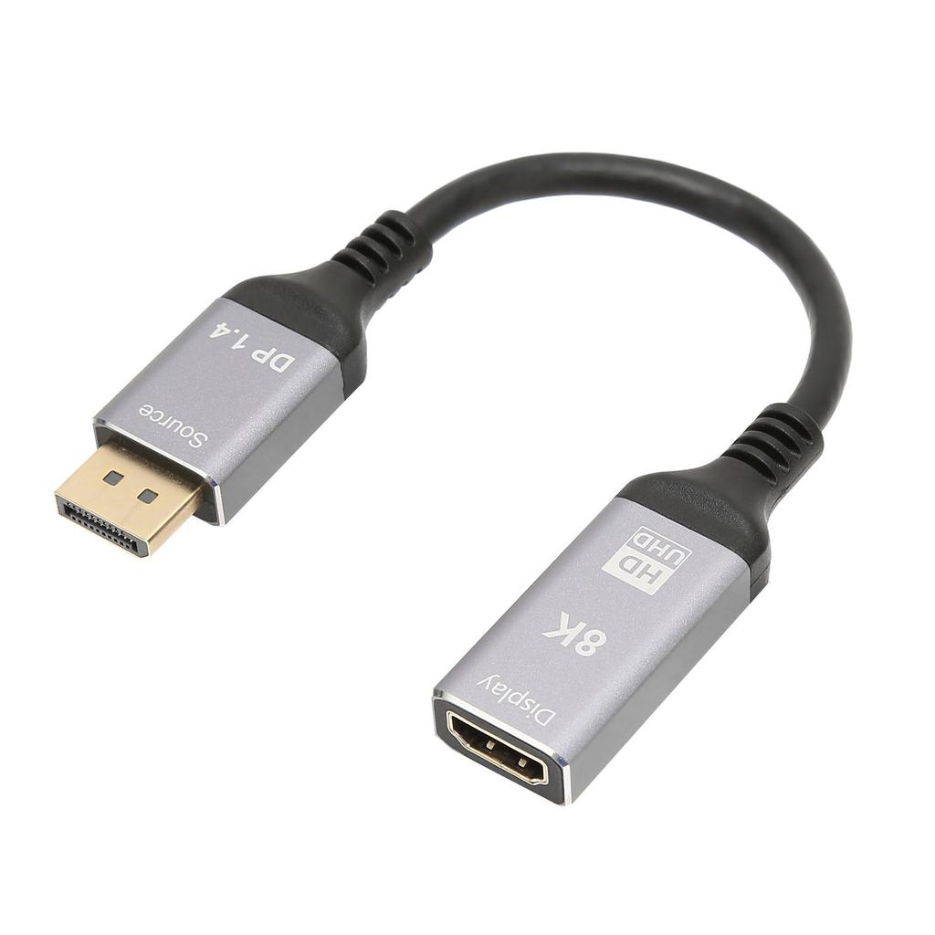 Кабель DisplayPort 1.4 на HD Multimedia Interface 2.1 8K 48 Гбит/с Поддержка HDR 3D AV Адаптерный шнур для ноутбука ПК ТВ Проектора
