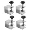 PLEAVIT C-Shaped Bracket Clamps, L-Shaped, for Drawer Mounting, Desk Clamps, Fixing Hardware, 4 Pieces