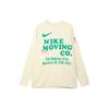 Nike Dri-FIT Vintage Letter Print Crew Neck Dopamine Long Sleeve T-Shirt With Drop Shoulder Men Tops Light-Yellow DX0903-113