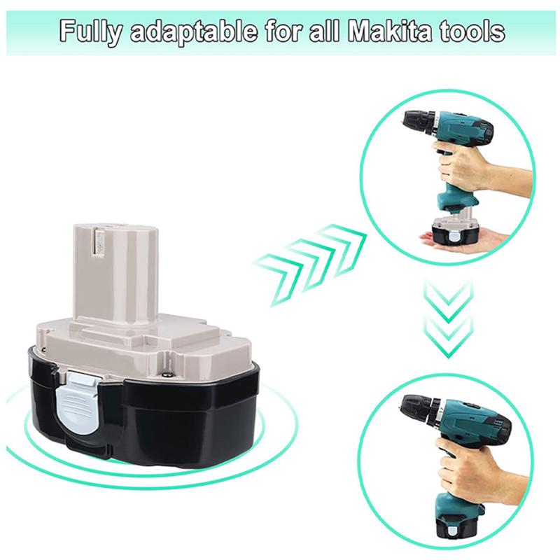 Ni-MH Replacement Battery for Makita 18v Cordless Power Tool Battery 1822 1823 1834 1835 192827-3 192829-9 193159-1 19314