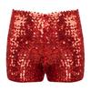 Kids Boys Girls Sparkle Sequins Dance Shorts High Waist Gymnastic Jazzz Hip Hop Dance Performance Dance Shorts