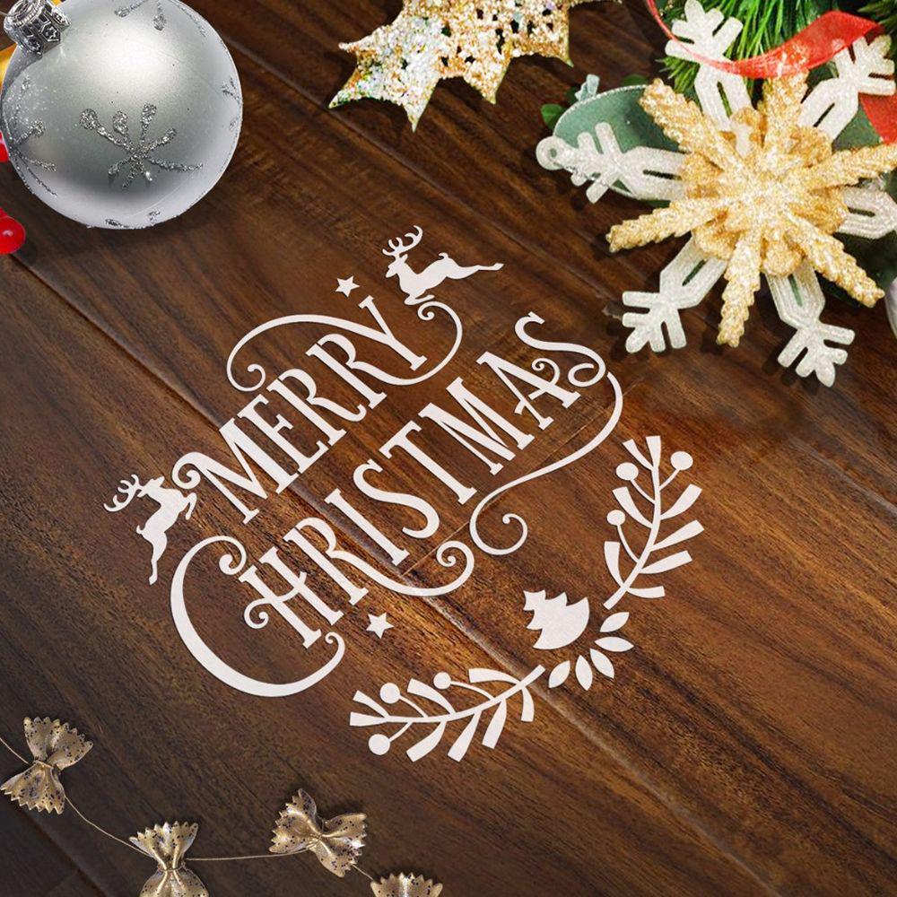Layering Paper Card Wall Painting Scrapbooking Flower Template Embossing Christmas Hollow Stencils
