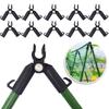 10Pcs Plant Support Climbing Vine Bracket Clip Awning Pillar Accessories Plant Steel Pipe Bracket Garden Support