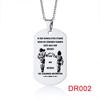 In the Darkest Hour When Demons Come Brothers Dog Tags for Men Stainless Steel Pendant BFF Necklaces Fraternal Gift
