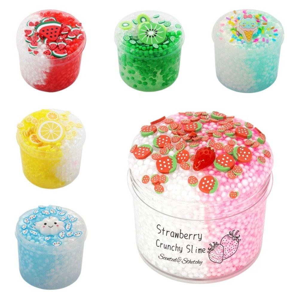 Strawberry Kiwi Crystal Slime 70ml Party Favor Gifts Soft Slime Kit